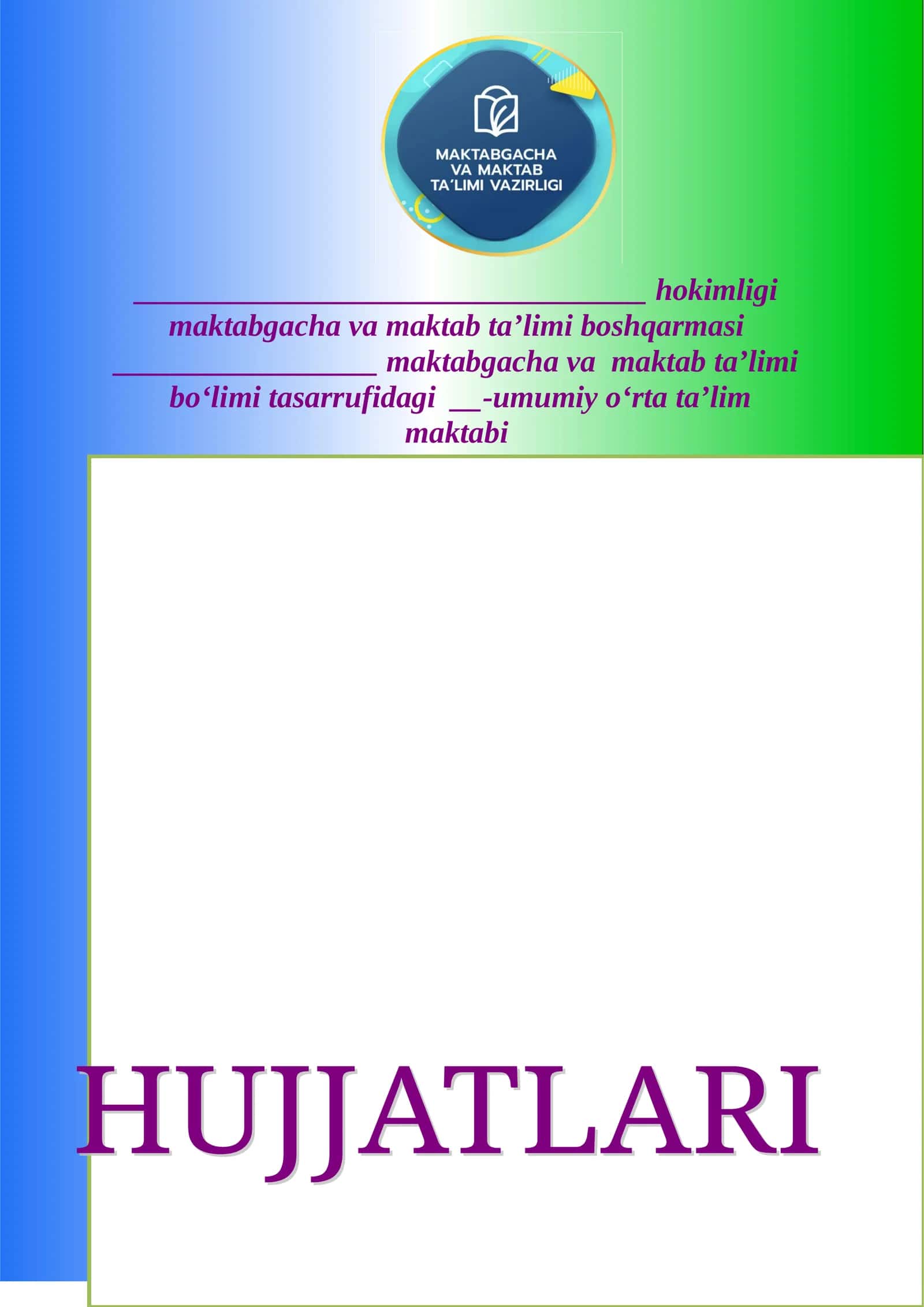 Umumiy oʻrta ta’lim maktabi IJTIMOIY FANLAR METODBIRLASHMA RAHBARI 1