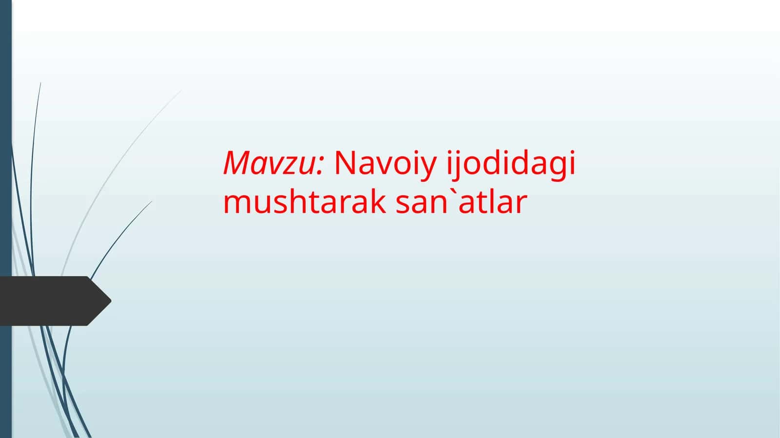 Navoiy ijodidagi mushtarak san`atlar 1