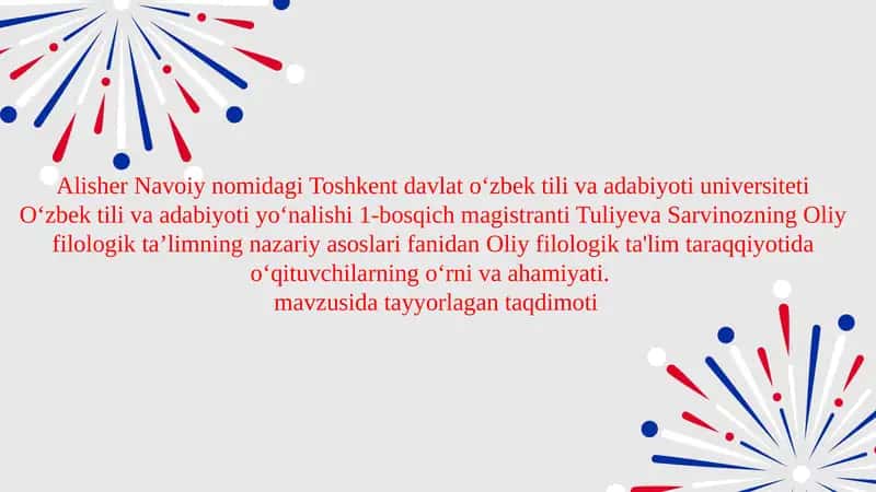 O'qituvchilarning ta'lim sifatiga ta'siri 1