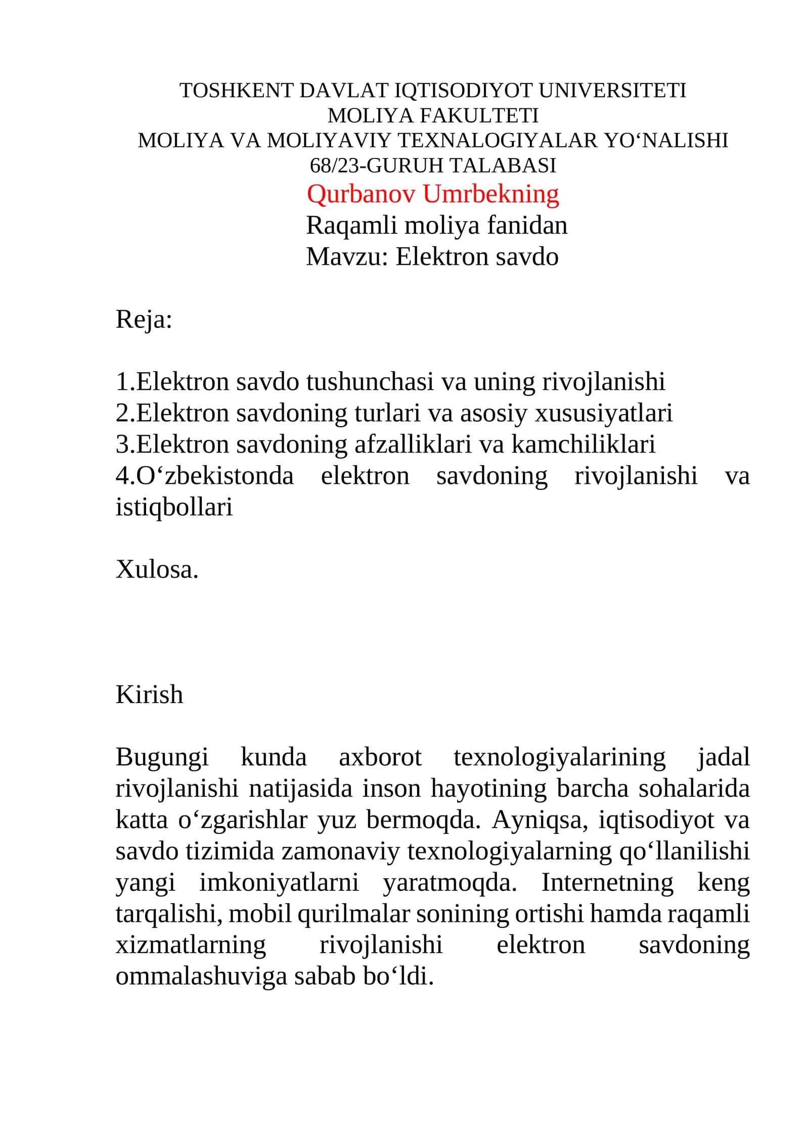 Elektron savdo 1