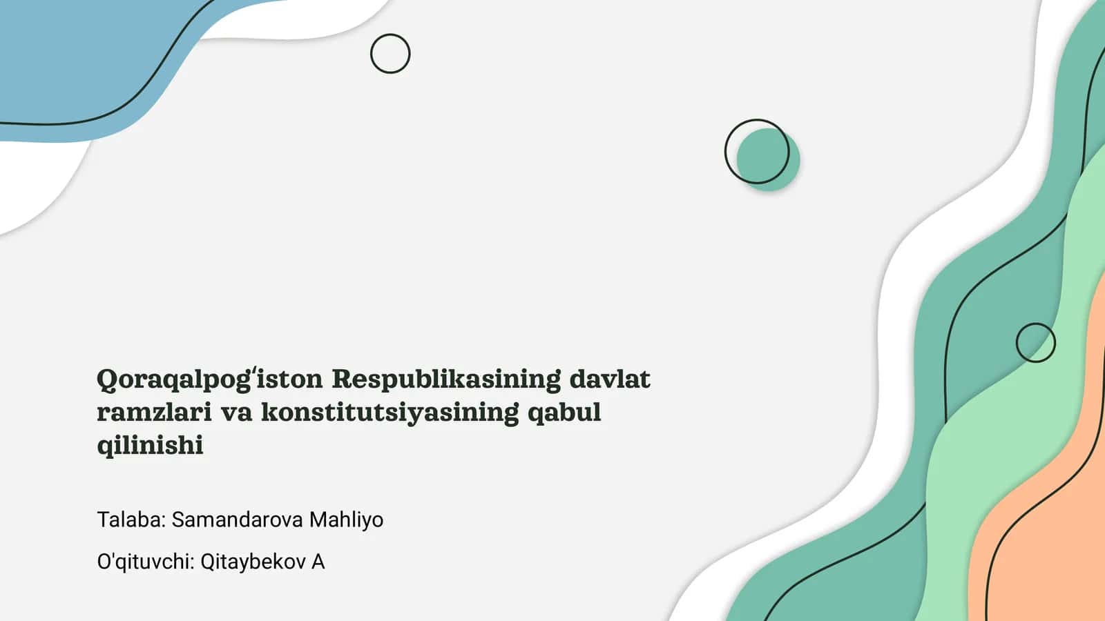 Qoraqalpogʻiston Respublikasining davlat ramzlari va konstitutsiyasining qabul qilinishi 1
