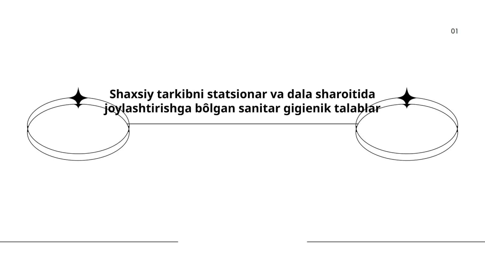 Shaxsiy tarkibni statsionar va dala sharoitida joylashtirishga bôlgan sanitar gigienik talablar 1