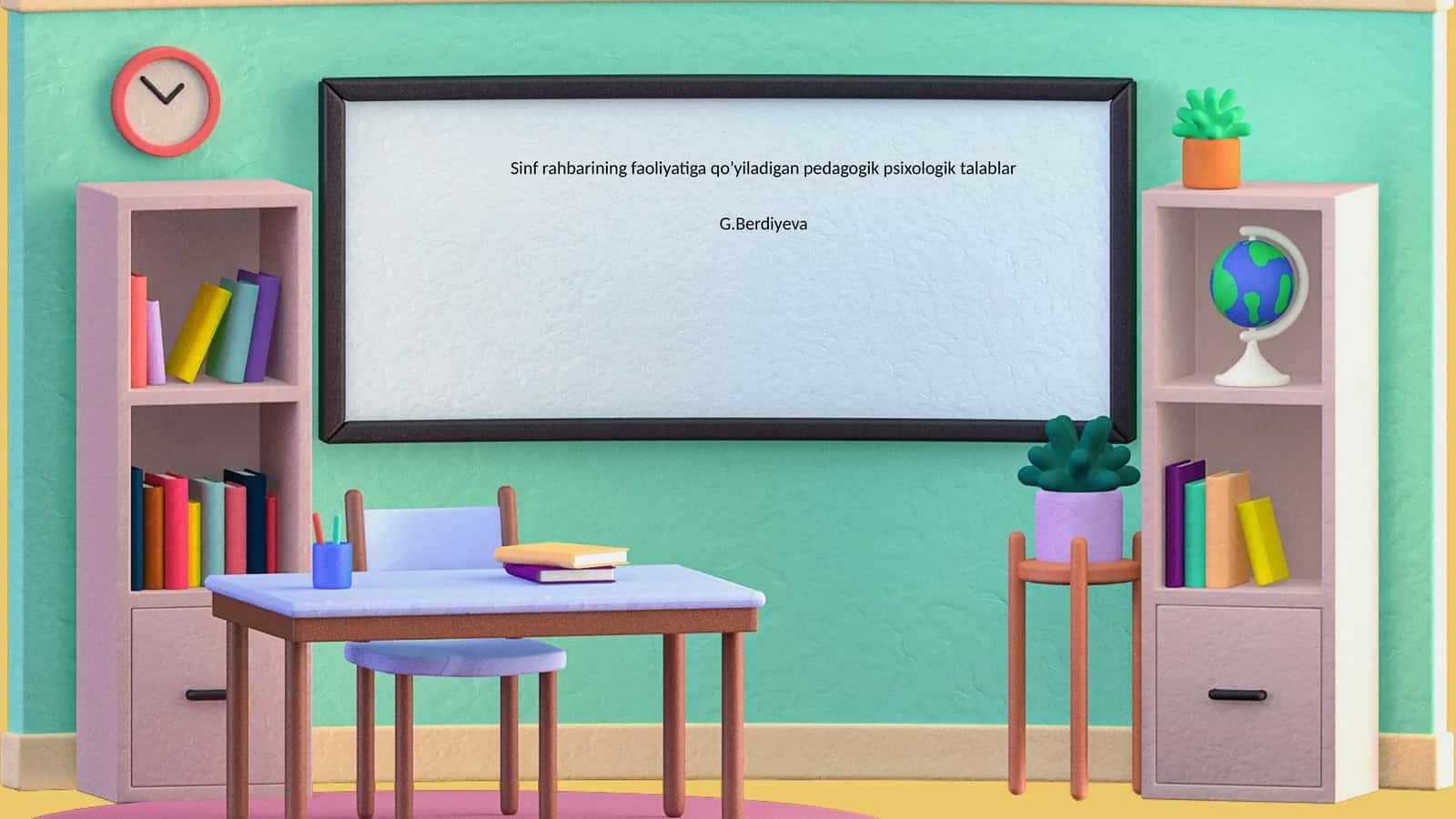 Sinf rahbarining faoliyatiga qo’yiladigan pedagogik psixologik talablar 1