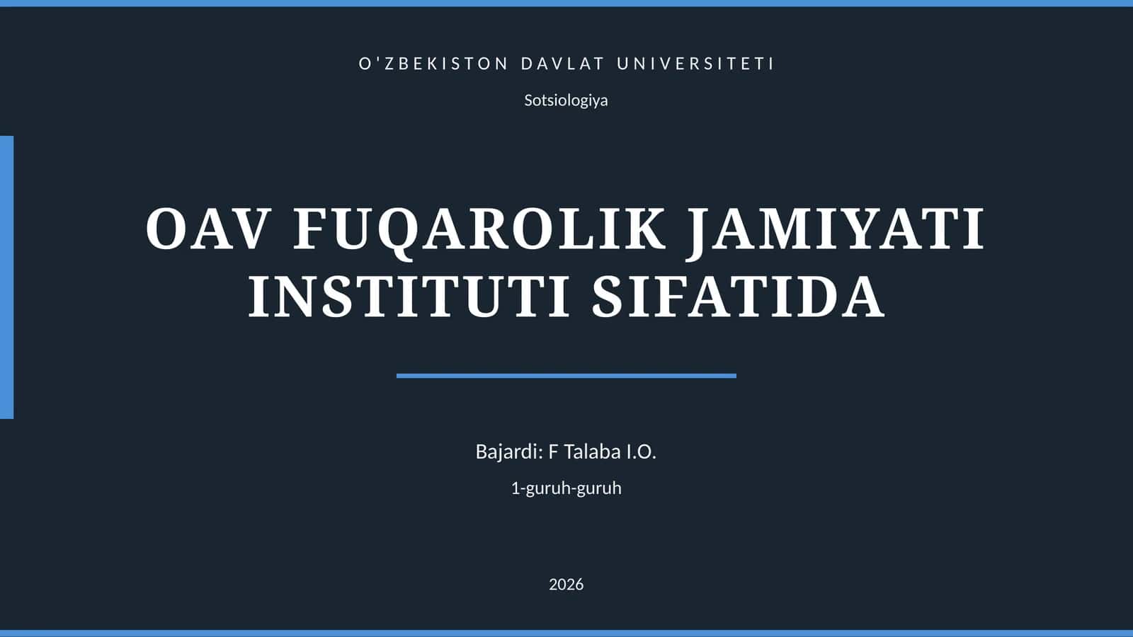 OAV FUQAROLIK JAMIYATI INSTITUTI SIFATIDA 1