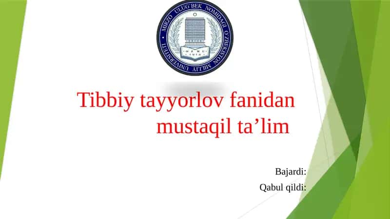 Tanosil kasalliklar 1
