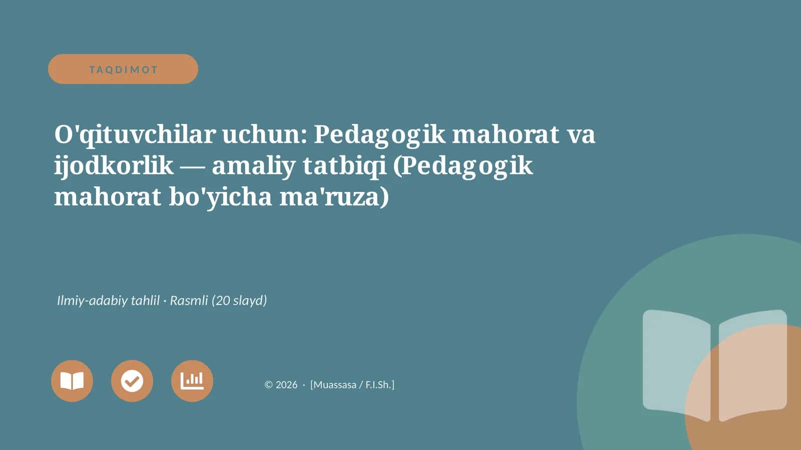 Pedagogik mahorat va ijodkorlik 1