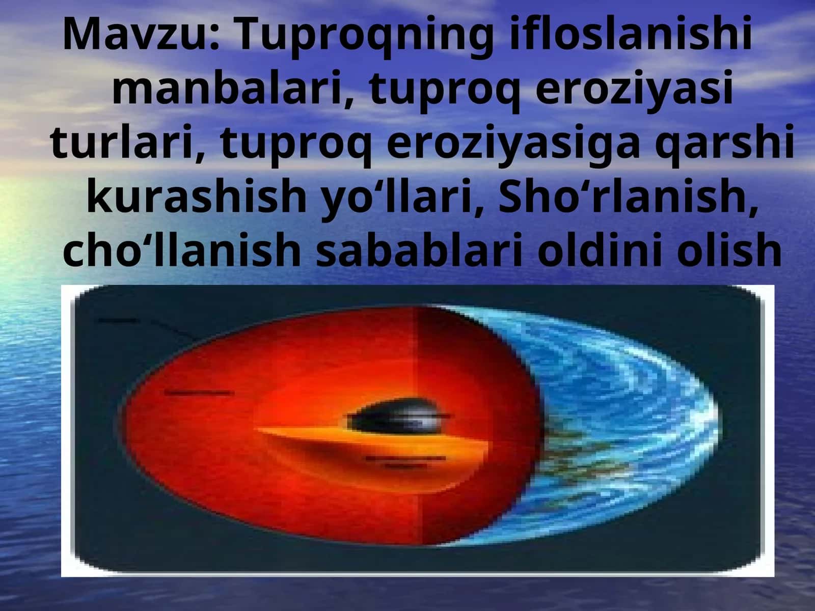 Tuproqning Ifloslanishi va Eroziyasi 1