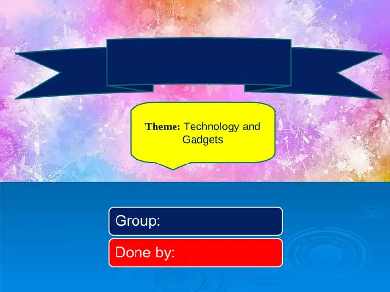 Technology and Gadgets 1