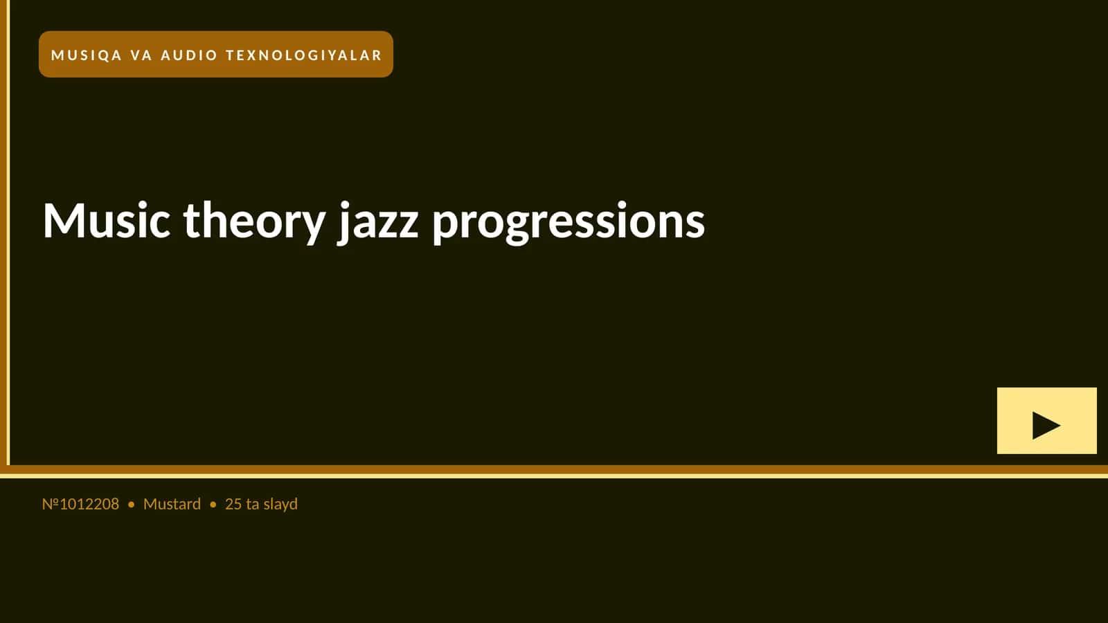 Music theory jazz progressions 1
