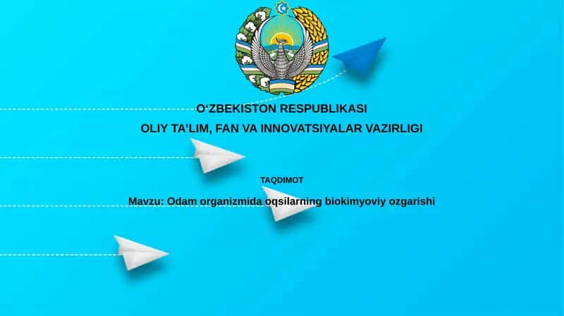 Odam organizmi da oqsilarning biokimyoviy ozgarishi 1