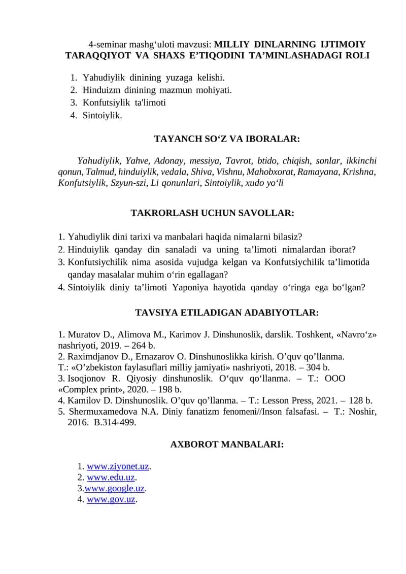 MILLIY DINLARNING IJTIMOIY TARAQQIYOT VA SHAXS E’TIQODINI TA’MINLASHADAGI ROLI 1