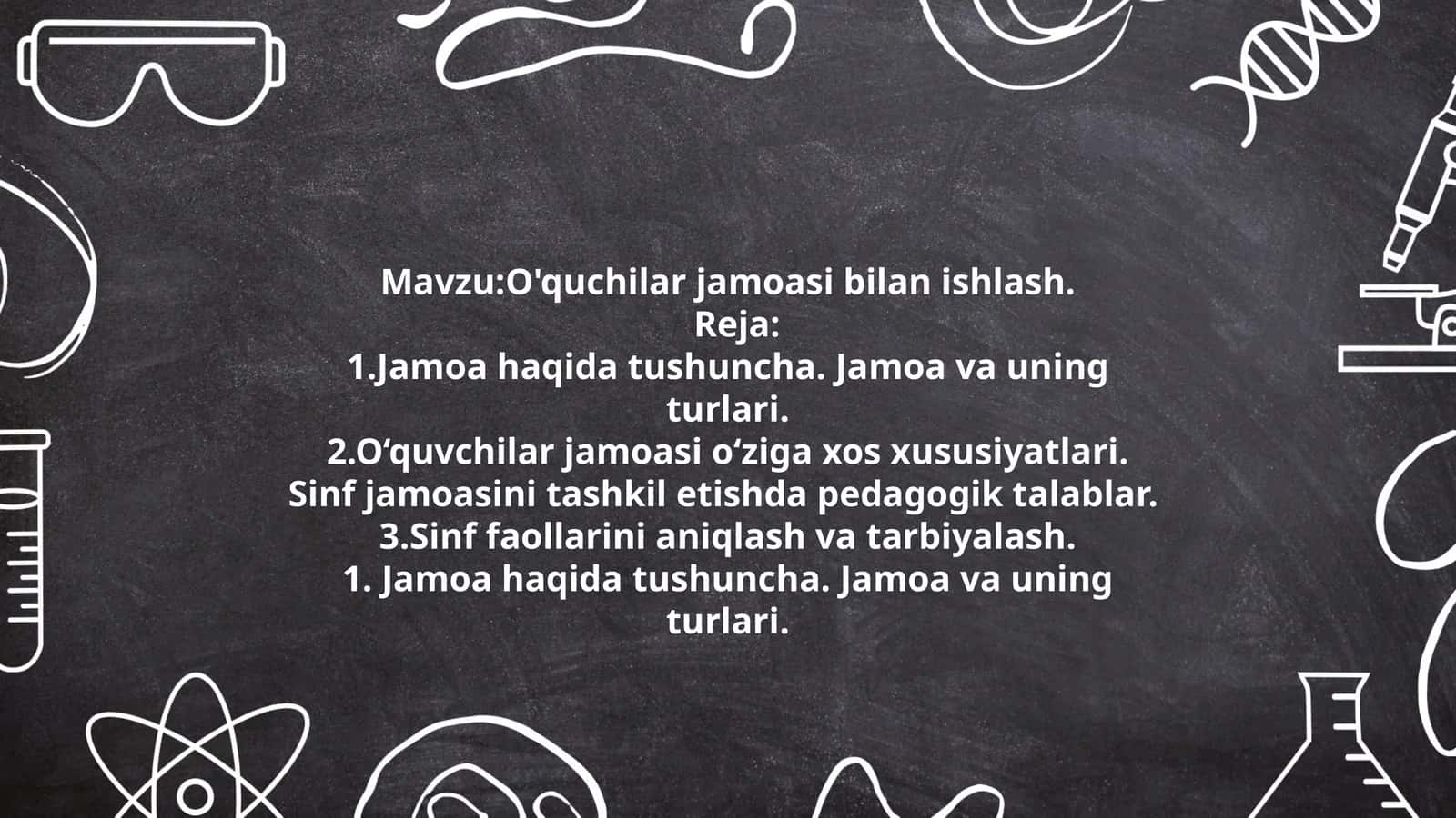 O'quchilar jamoasi bilan ishlash 1