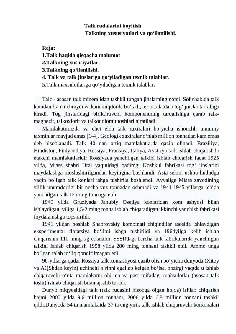 Talk rudalarini boyitish 1