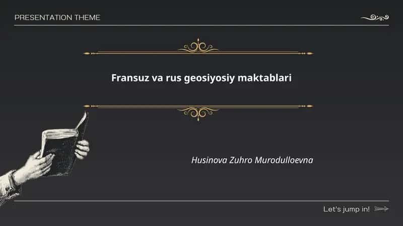 Fransuz va rus geosiyosiy maktablari 1