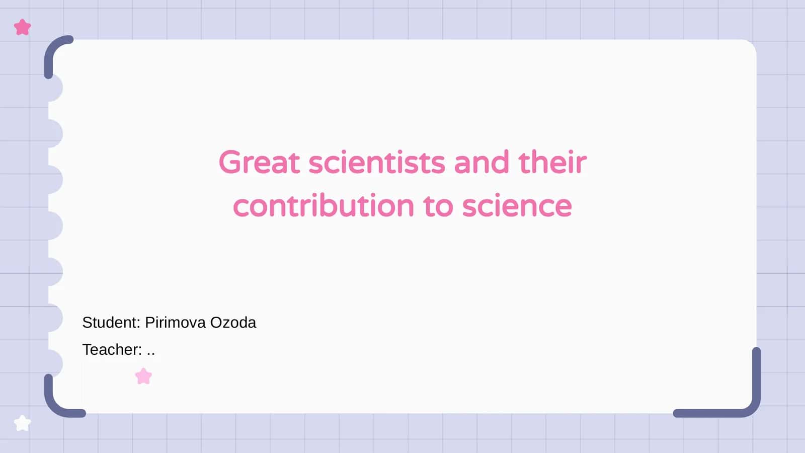 Introduction to Great Scientists 1