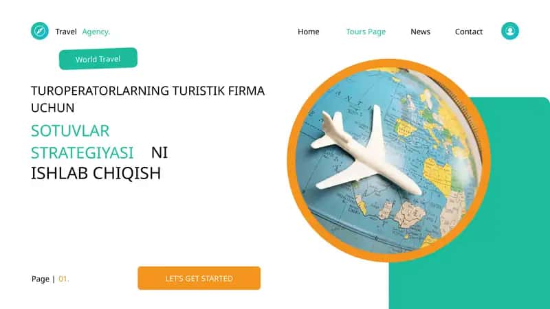 Turoperatorlarning firmasi uchun sotuvlar strategiyasini ishlab chiqish 1