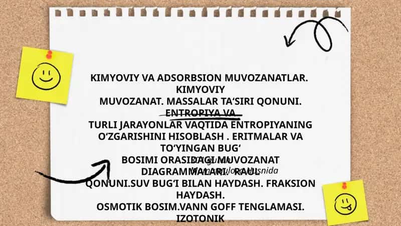 KIMYOVIY VA ADSORBSION MUVOZANATLAR 1