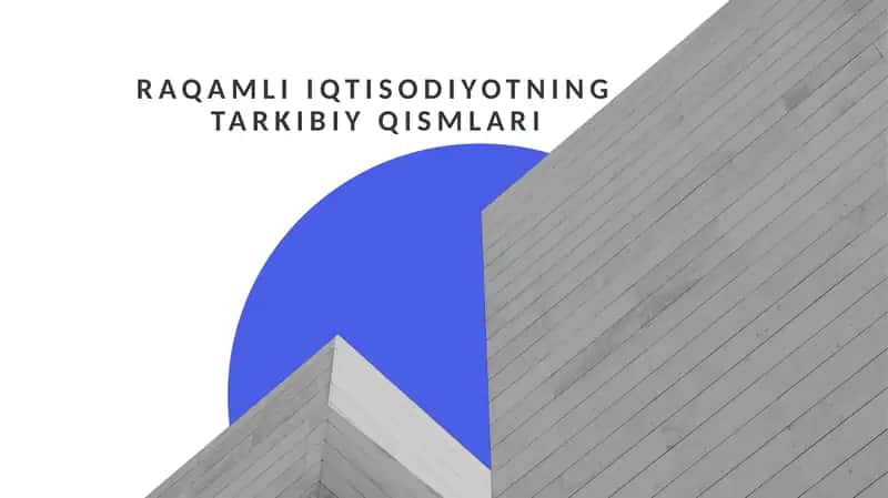 Raqamli iqtisodiyotning tarkibiy qismlari 1
