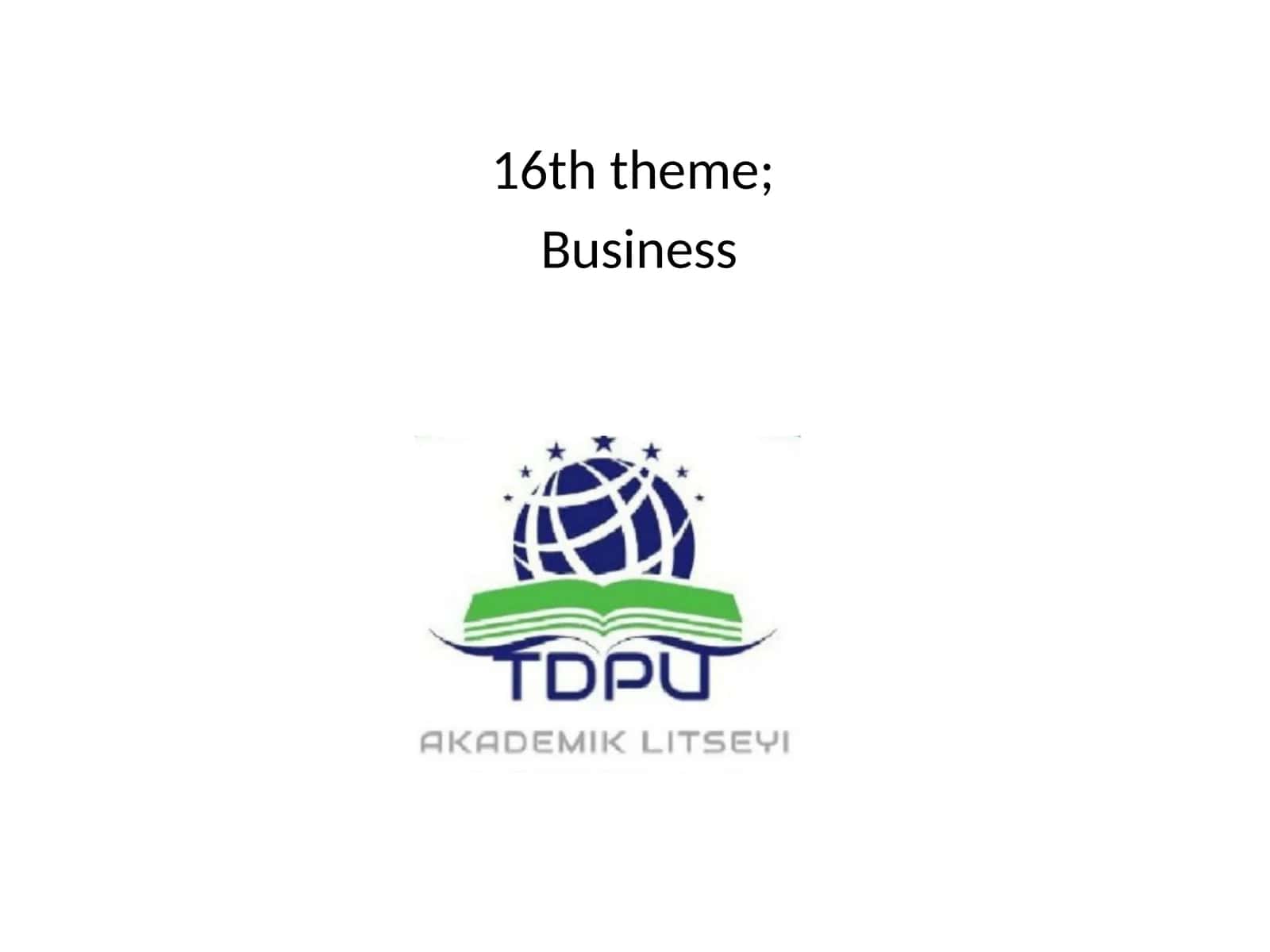 Business Plan for the lesson 1