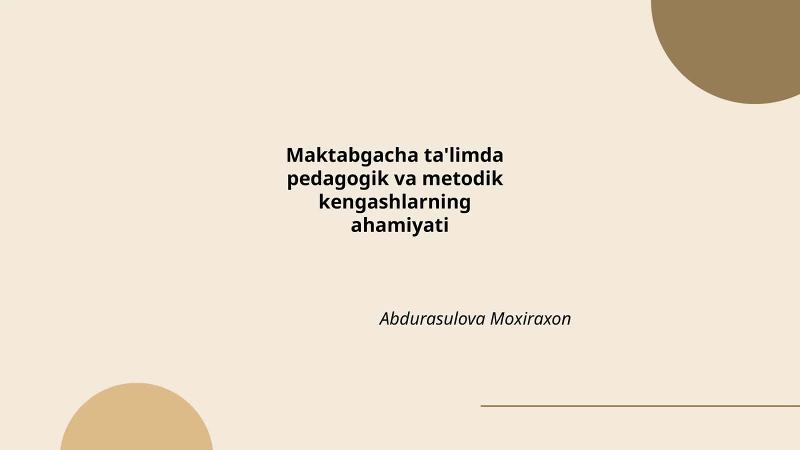 Pedagogik va metodik kengashlarning ahamiyati 1