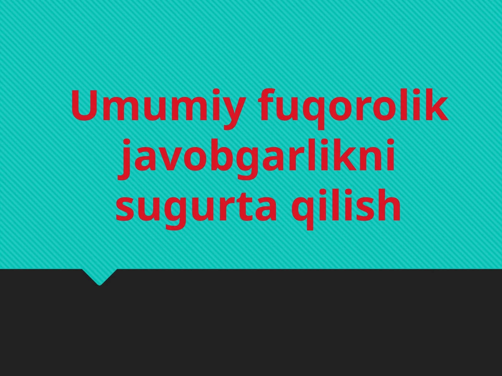 Umumiy fuqorolik javobgarlikni sugurta qilish 1