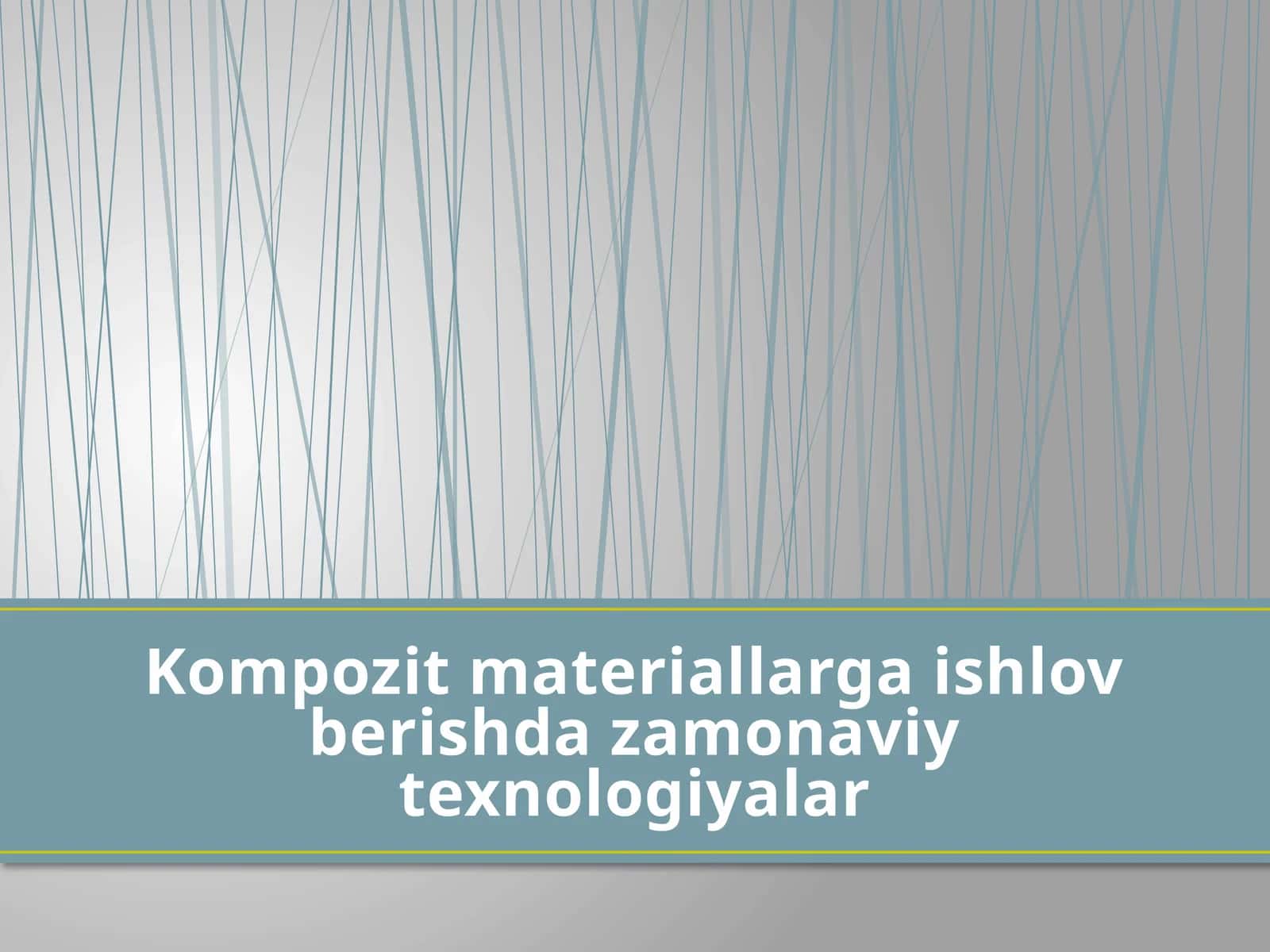 Kompozitmateriallarga ishlov berishda zamonaviy texnologiyalar 1