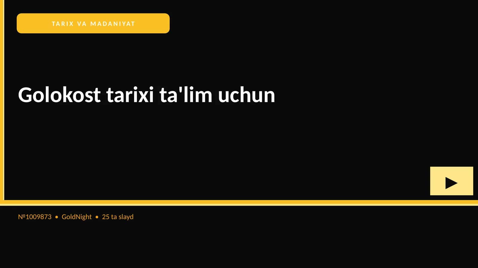 Golokost tarixi ta'lim uchun 1