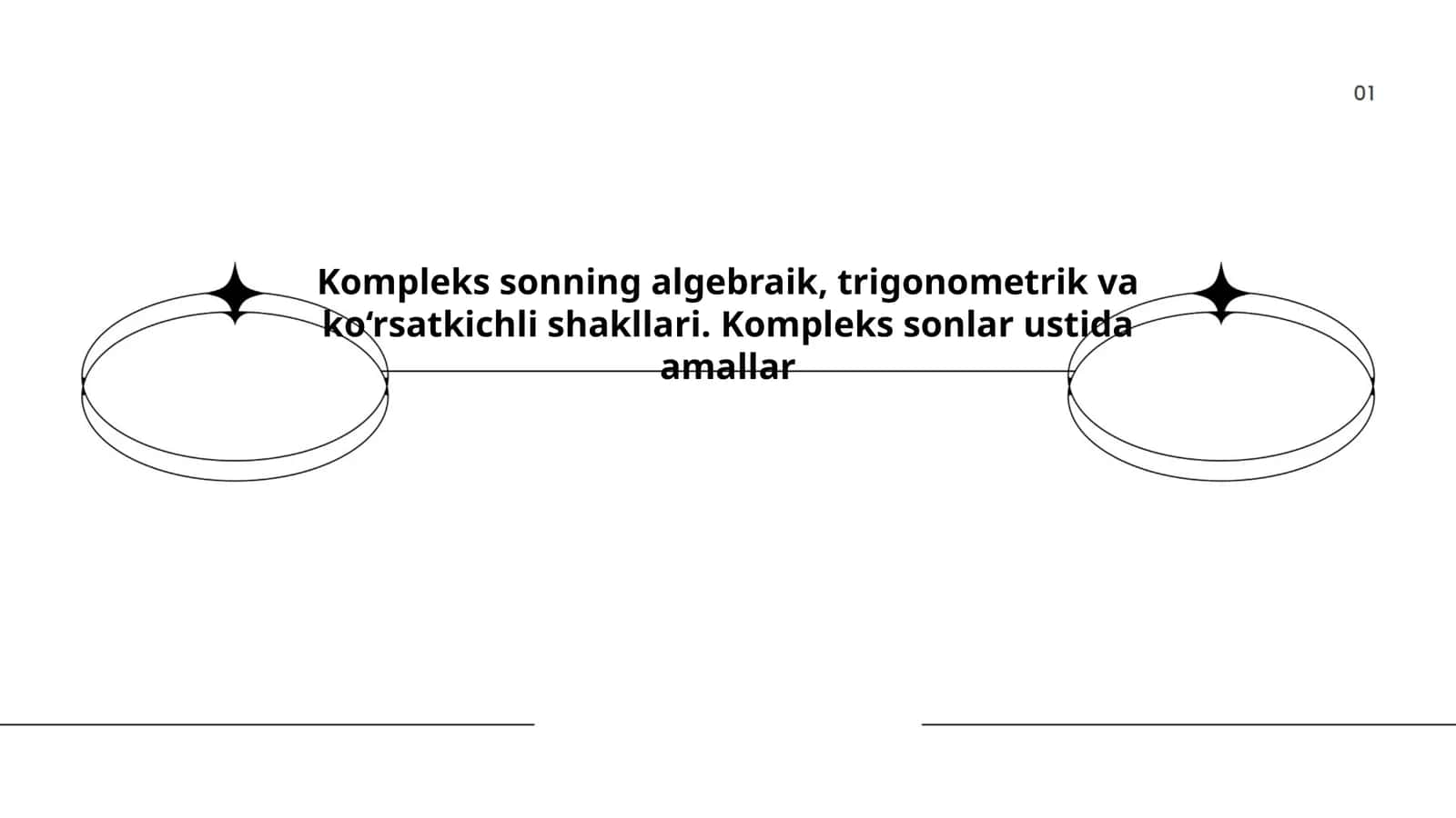 Kompleks sonning algebraik, trigonometrik va ko‘rsatkichli shakllari 1