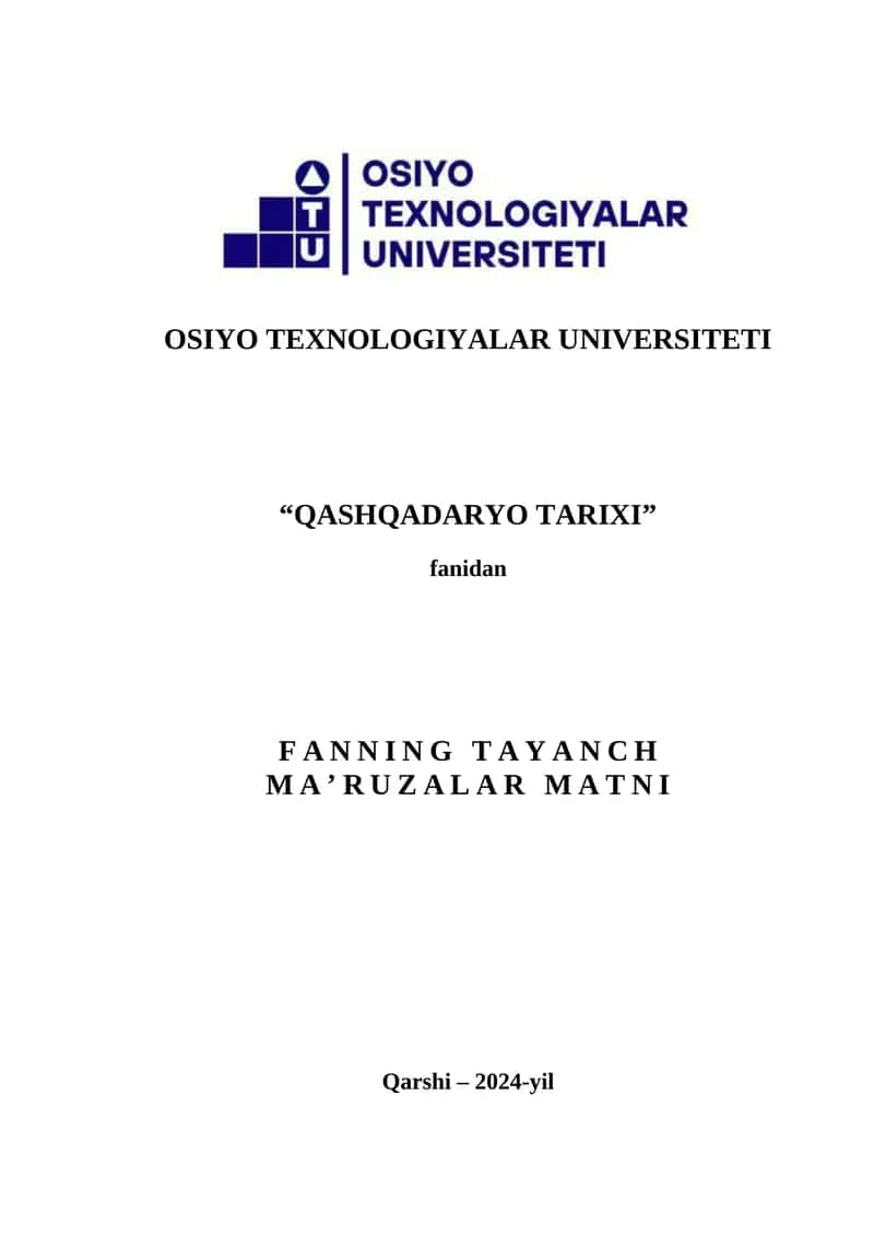 IBTIDOIY ZAMONLARDAN MILODGACHA BO‘LGAN DAVRDA QASHQADARYO VOHASI. QASHQADARYO VOHASI ERON VA YUNON HUKMRONLIGI DAVRIDA. NAVTAKA TARIXI. KESH TARIXI. 1