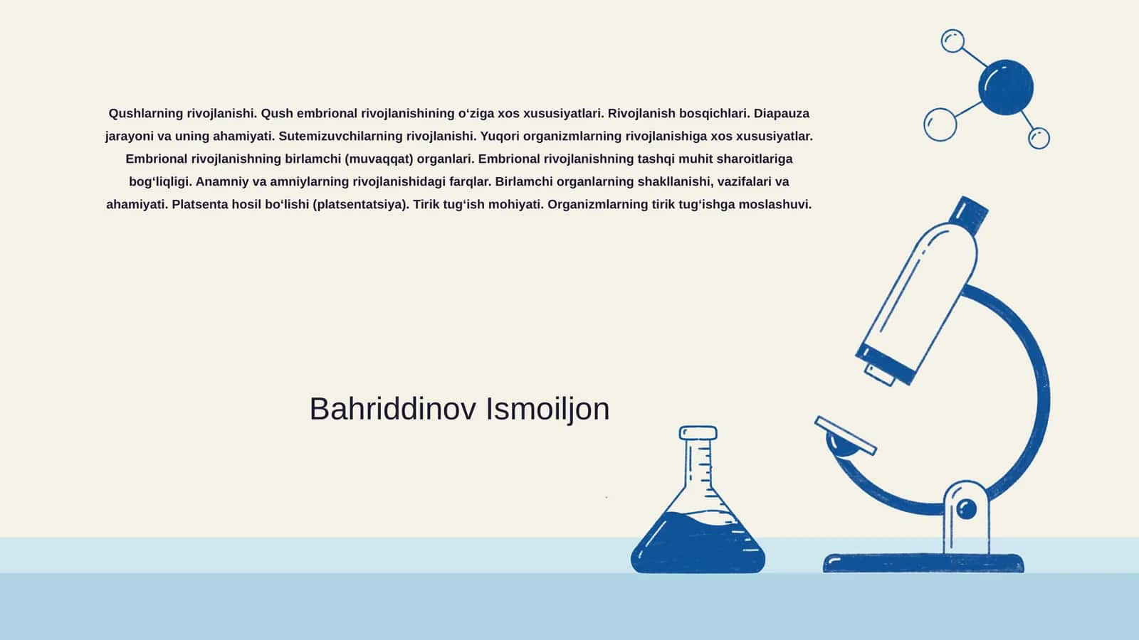 Qushlarning rivojlanishi 1