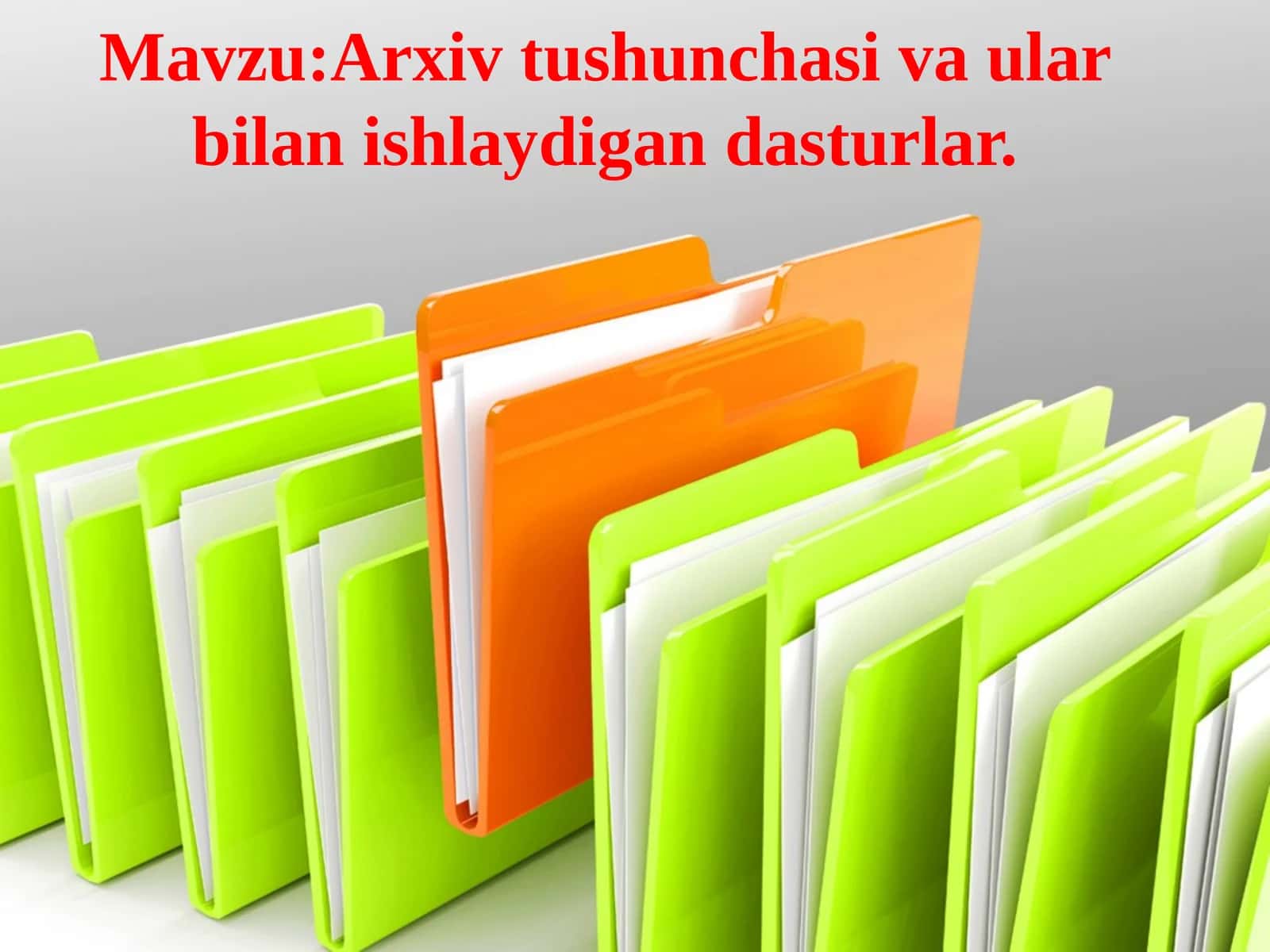 Arxiv tushunchasi va ular bilan ishlaydigan dasturlar 1