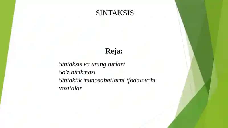 Sintaksis