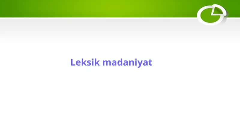 Leksik Madaniyat 1