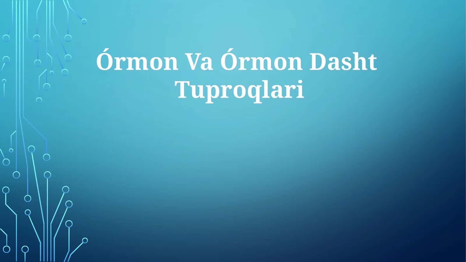 Órmon Va ÓrmonDashtTuproqlari 1