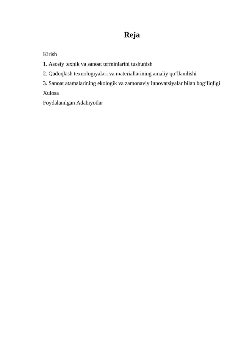 Kemasozlik sanoati va qadoqlash texnologiyasi 1