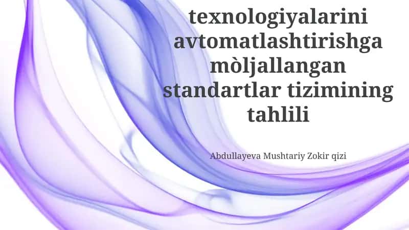 Standartlashtirilgan Kutubxona Texnologiyalarini Avtomatlashtirish Tizimining Tahlili 1