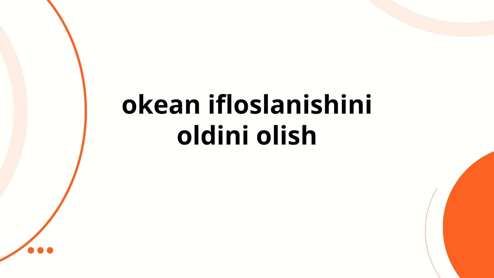Plastik chiqindilarni kamaytirish va qayta ishlash 1