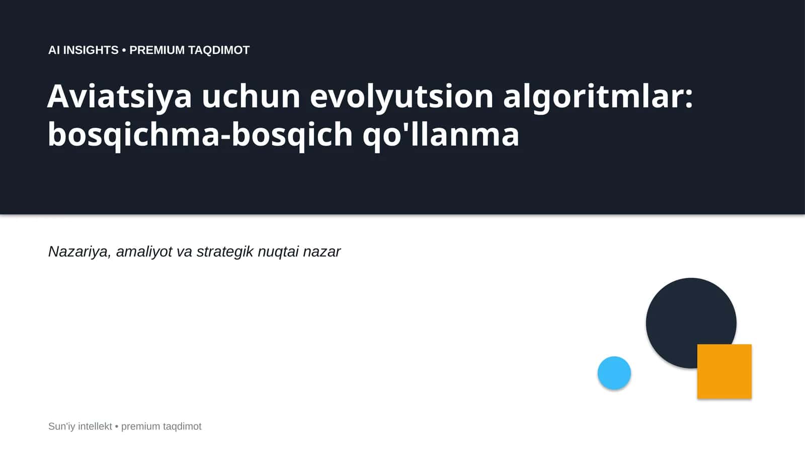 Evolyutsion algoritmlar aviatsiya bo'yicha 1