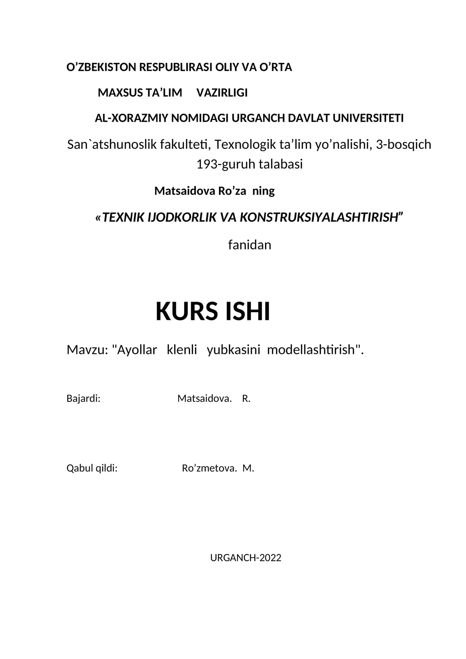 Ayollar klenli yubkasini modellashtirish 1