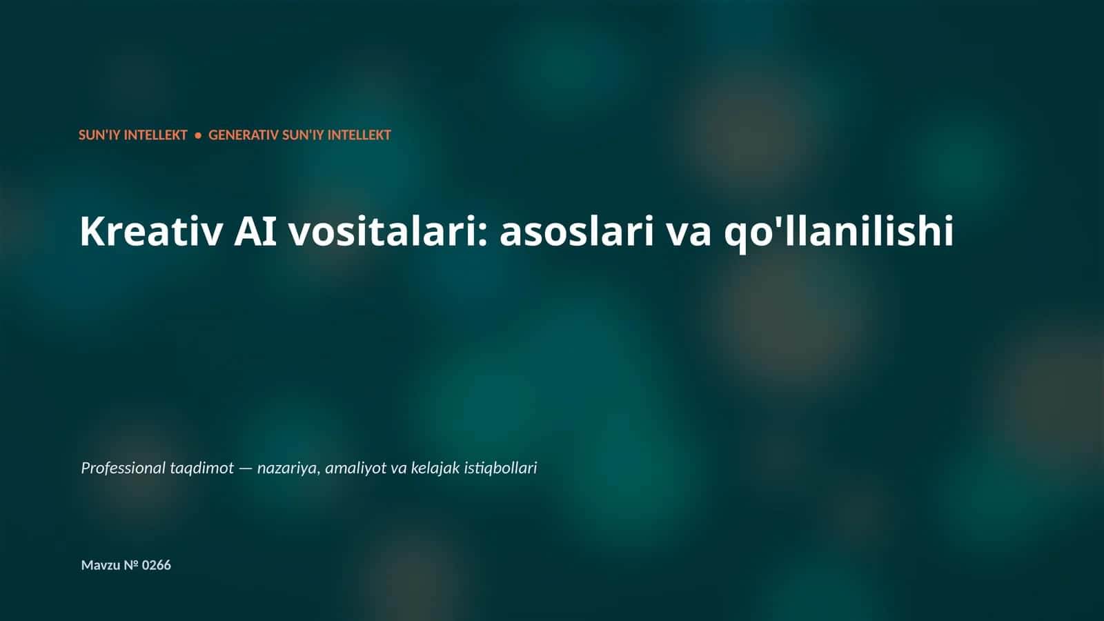 Generativ AI 1