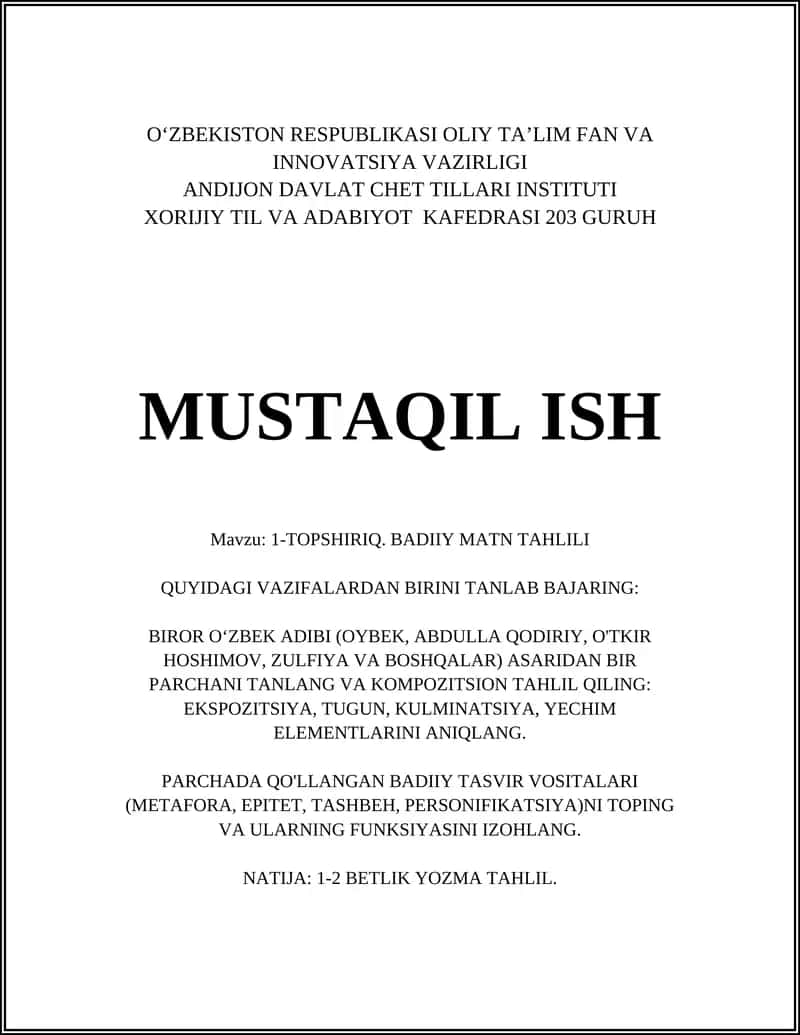BADIIY MATN TAHLILI 1