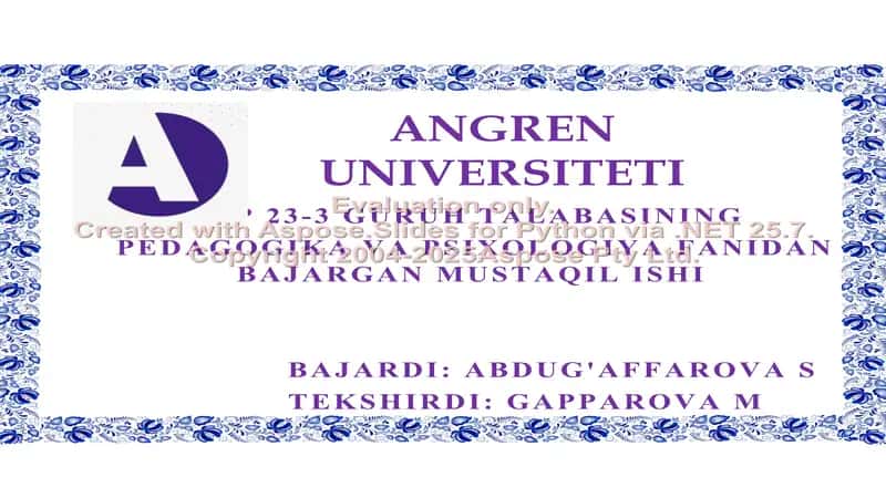 PEDAGOGIK FAOLIYATNING KASBIY HUQUQIY ASOSLARI 1