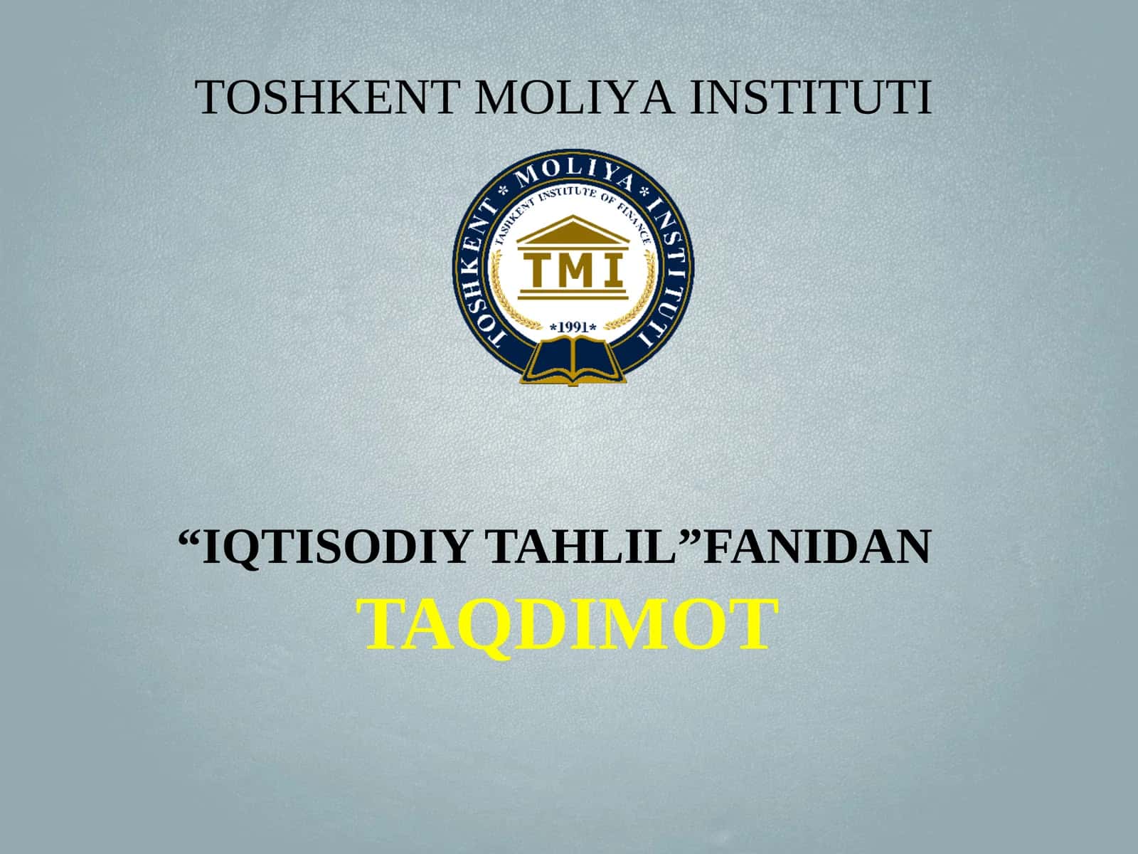 Buxgalteriya balansi tahlili 1
