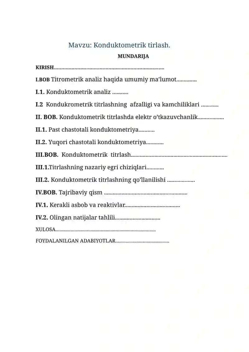 Konduktometrik tirlash