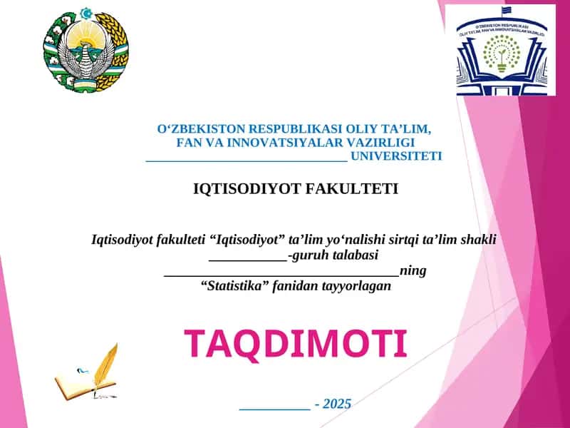 Ta'lim sifati bo‘yicha xalqaro reytinglar (PISA, QS, THE) statistik metodlari 1