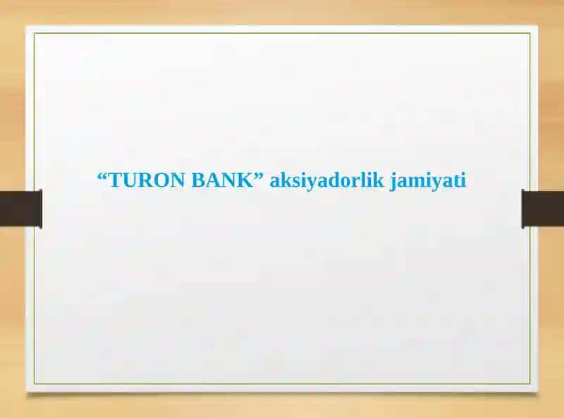 O'zbekistonbank tizimi