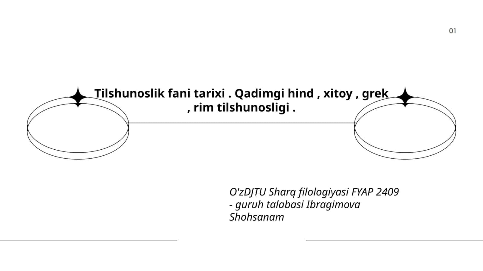 Qadimgi hind, xitoy, grek, rim tilshunosligi 1