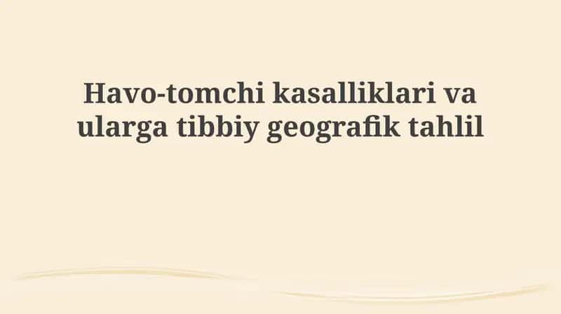 Havodagi tomchili infeksiyalar: ta'rif va turlari 1