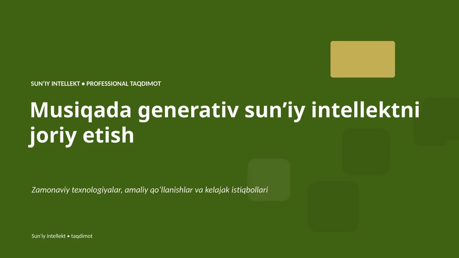 Musiqada generativ sunʼiy intellektni joriy etish 1