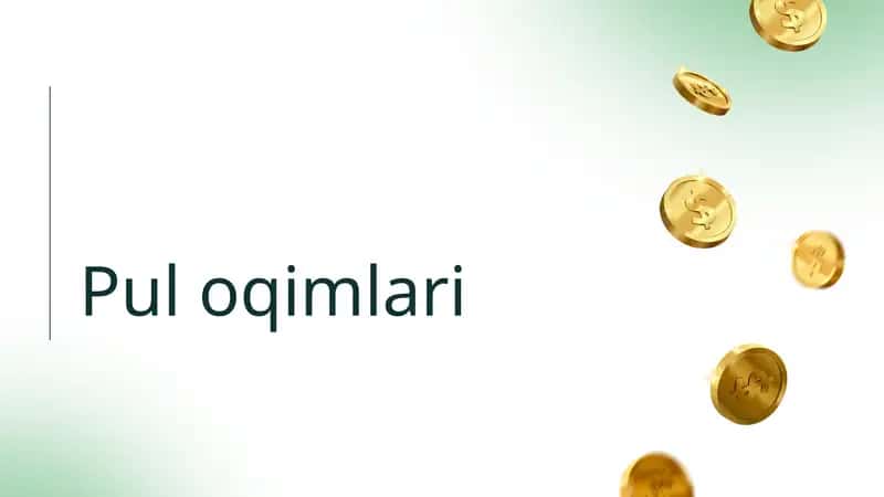 Pul oqimlari 1